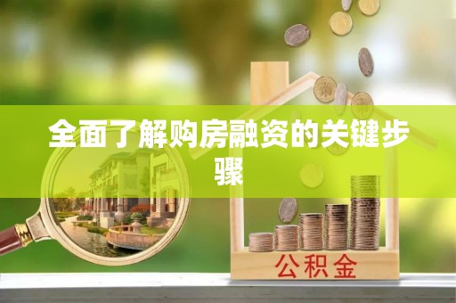 无为全面了解购房融资的关键步骤