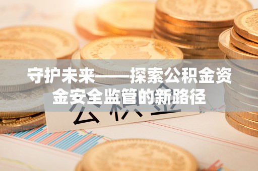 无为守护未来——探索公积金资金安全监管的新路径