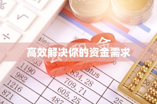无为高效解决你的资金需求