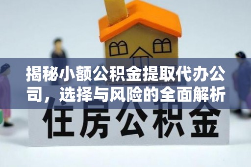 无为揭秘小额公积金提取代办公司，选择与风险的全面解析