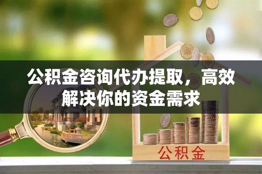 无为公积金咨询代办提取，高效解决你的资金需求