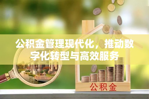 无为公积金管理现代化，推动数字化转型与高效服务